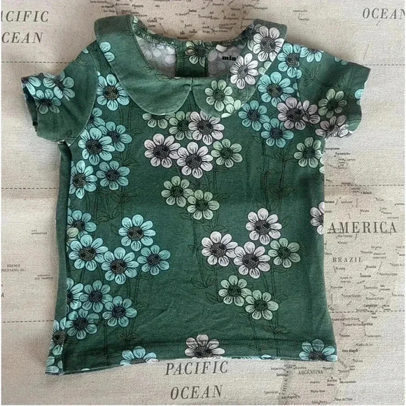 Mini Rodini Other - Mini Rodini 68/74 4-9Mo Daisy Collar
S/S